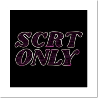 scrt only vintage logo Posters and Art